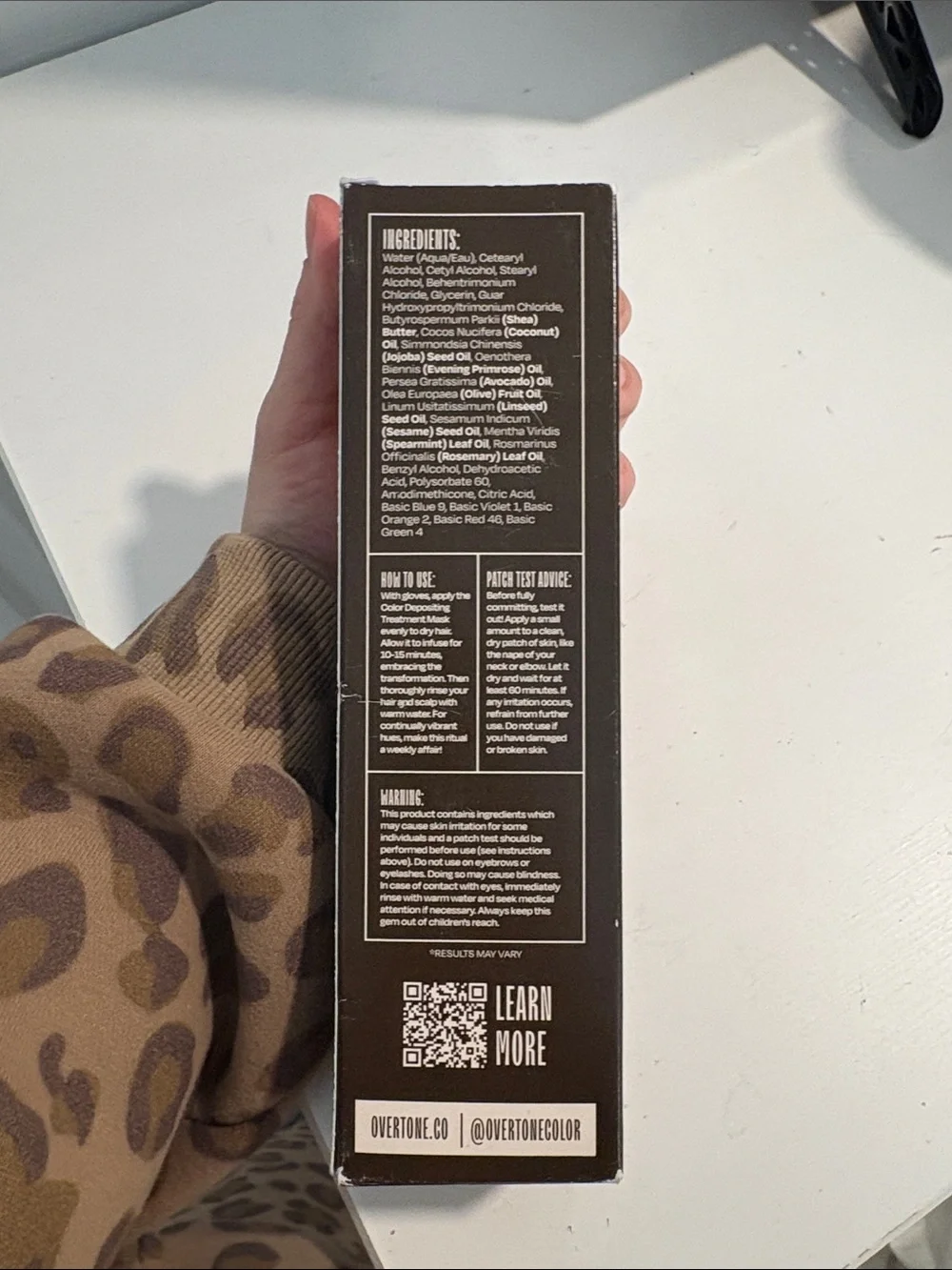 Overtone Espresso Brown Color-Depositing Hair Treatment Mask - Brown - Picture 6 of 9